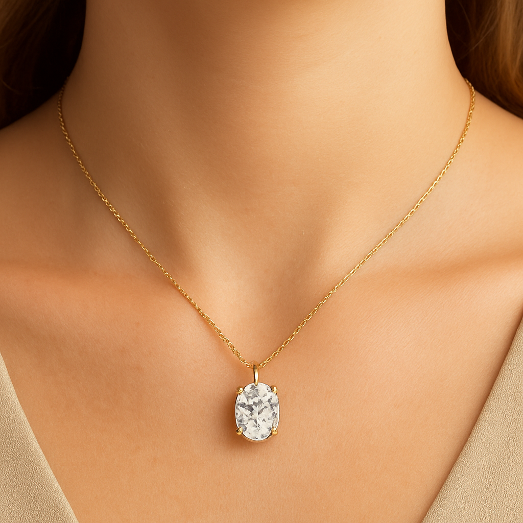 Stud Necklace Gold