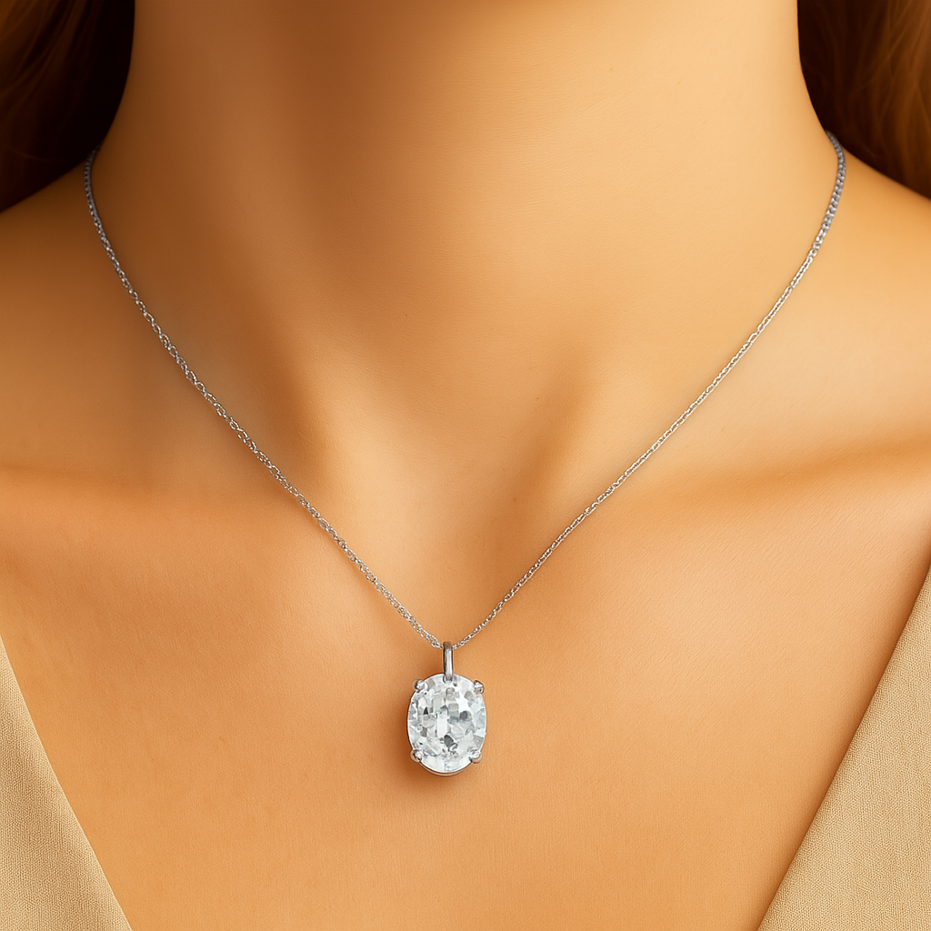 Stud Necklace Silver