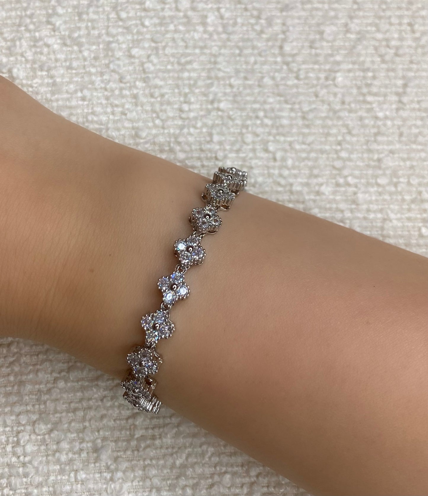 Daisy silver bracelet