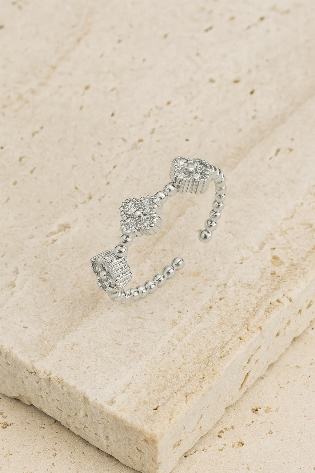Daisy silver ring