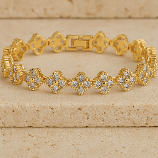 Daisy gold bracelet